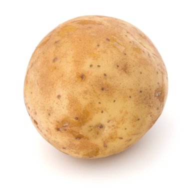 Olgun patateslerin üzerine beyaz 