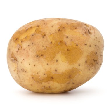 Olgun patateslerin üzerine beyaz 