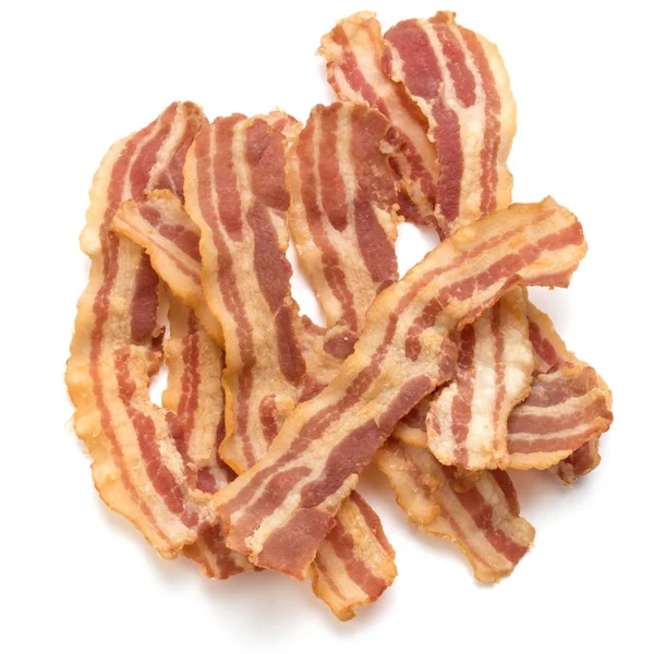 Vařené plátky křupavé slaniny — Stock fotografie