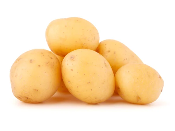 Moget potatis på vit — Stockfoto