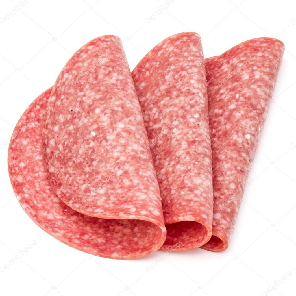 Salami smoked sausage slices 