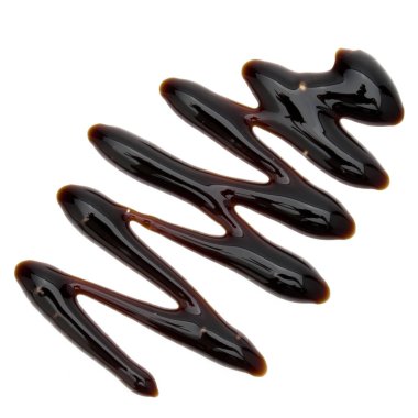 Balsamik sirke krem beyaz arka plan üzerinde izole