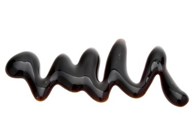 Balsamik sirke krem beyaz arka plan üzerinde izole