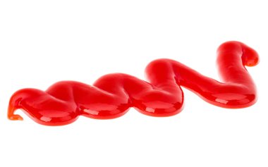 Beyaz arkaplanda izole edilmiş domates sosu