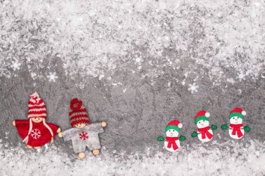 Noel tebrik kartı oyuncaklar ile