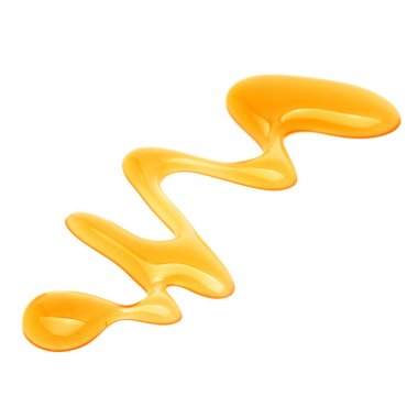 Beyaz arka plan üzerinde izole tatlı bal 