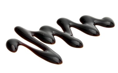 Balsamik sirke krem beyaz arka plan üzerinde izole