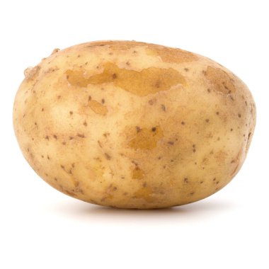 Beyaz arka plan üzerinde izole patates yumru 