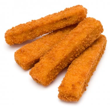 Çıtır Balık kroket beyaz arka plan üzerinde izole