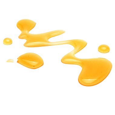 Beyaz arka plan üzerinde izole tatlı bal 