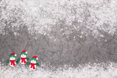 Kardan adam ile Noel tebrik kartı