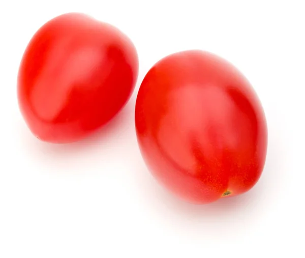 Tomat Plum Segar Diisolasi Pada Latar Belakang Putih — Stok Foto