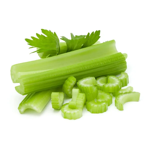 Parta Stonek Celeru Izolovaných Bílém Pozadí — Stock fotografie
