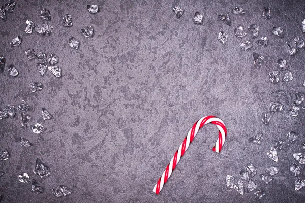 Weihnachtsgrußkarte Mit Süßigkeiten Und Kopierplatz — Stockfoto