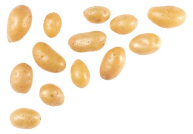Patates tex için kopya alanı ile beyaz arka plan üzerinde izole