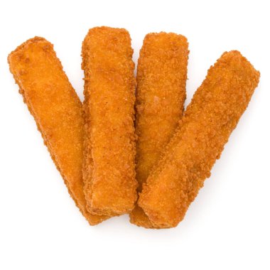 Çıtır Balık kroket beyaz arka plan üzerinde izole