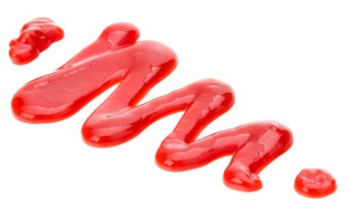 Domates sosu, beyaz arka plan üzerinde izole ketçap