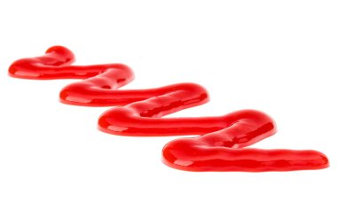 Domates sosu, beyaz arka plan üzerinde izole ketçap