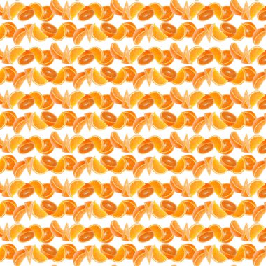 Beyaz arka plan üzerinde izole turuncu kesimleri. Gıda arka plan.