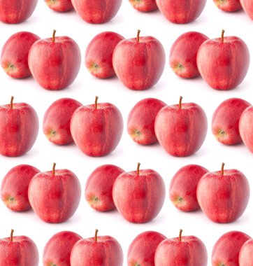 kırmızı elma . Dikişsiz gıda deseni.