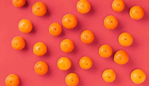 Patrón de fruta de mandarina o mandarina de naranja fresca en vivo co — Foto de Stock