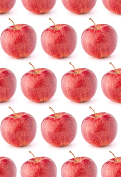 Kırmızı elma . Dikişsiz gıda deseni. — Stok fotoğraf