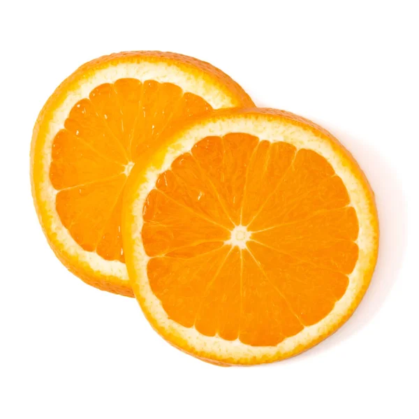 Diseño de rebanada de fruta naranja aislado sobre fondo blanco . —  Fotos de Stock