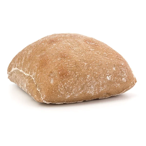 Ciabatta-Brot isoliert auf weißem Hintergrund ausgeschnitten — Stockfoto
