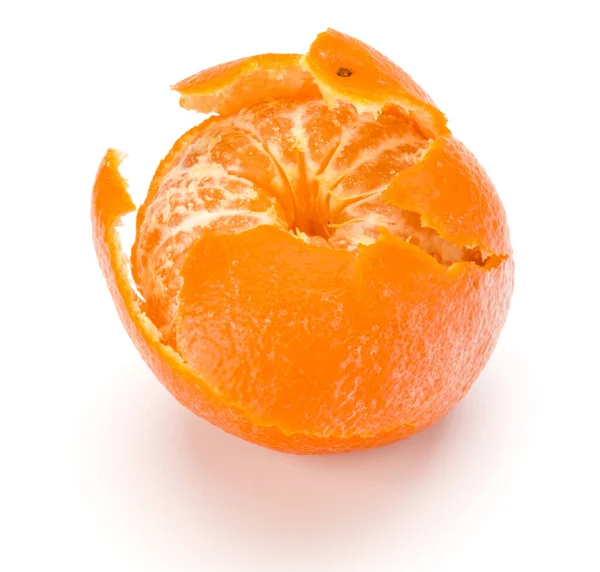 Peeled tangerine or mandarin fruit — Stock Photo, Image