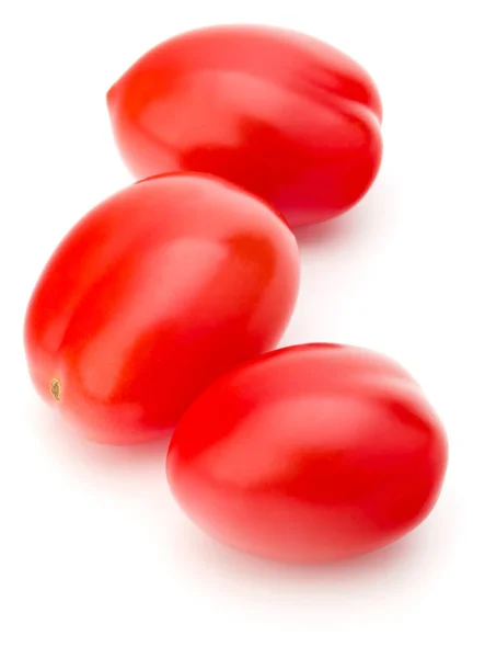 Färska plommon tomater isolerad på vit bakgrund — Stockfoto
