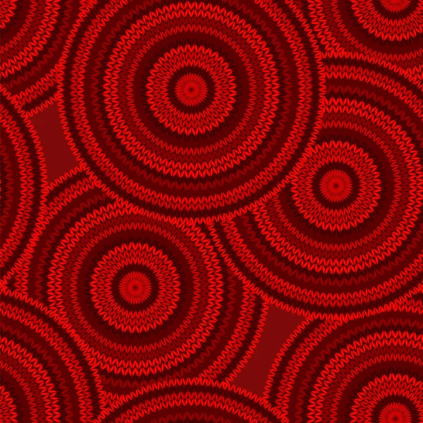 Red Seamless Ethnic Geometric Knitted Pattern. Style Circle Back — Stock Photo, Image