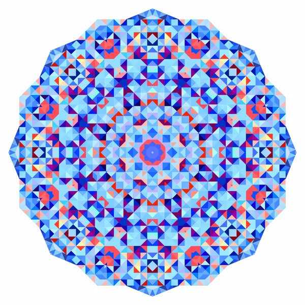 Soyut renkli daire fon. Geometrik mandala. Geometrik şekillerin mozaik afişi — Stok fotoğraf