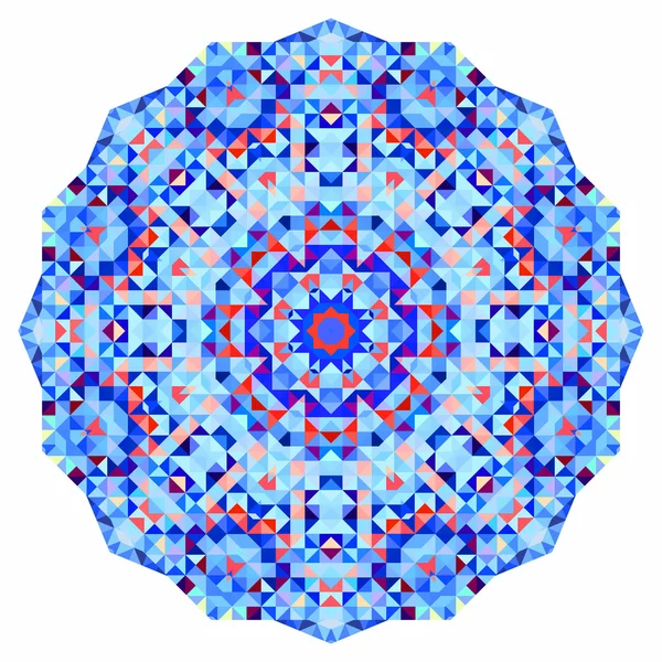 Abstrakte bunte Kreiskulisse. geometrisches Mandala. Mosaik-Banner geometrischer Formen — Stockfoto