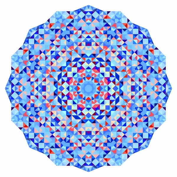Абстрактный красочный фон круга. Геометрическая мандала. Мозаичное знамя геометрической формы — стоковое фото