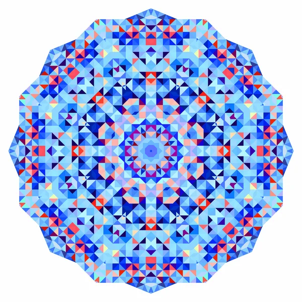 Astratto sfondo cerchio colorato. Mandala geometrico. Bandiera mosaico di forme geometriche — Foto Stock