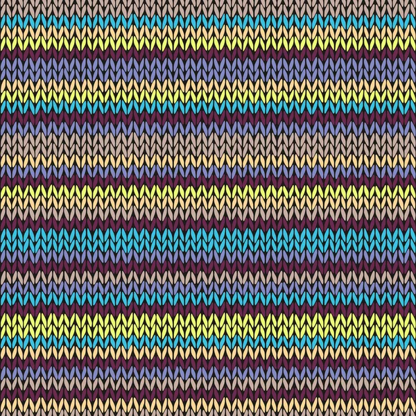 Patrón de punto sin costura. Plantilla tribal repetitiva multicolor — Foto de Stock