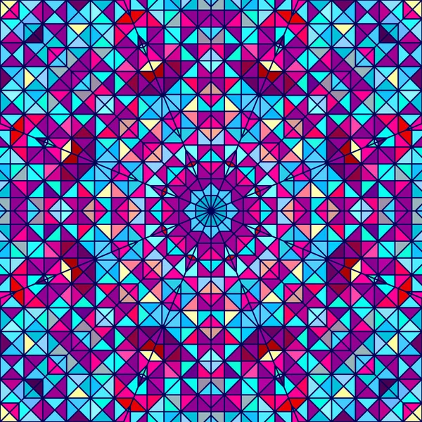 Abstrakte bunte digitale dekorative Blume. geometrische Kontrastlinie Stern und blau rosa rote Cyanfarbe künstlerischer Hintergrund — Stockfoto