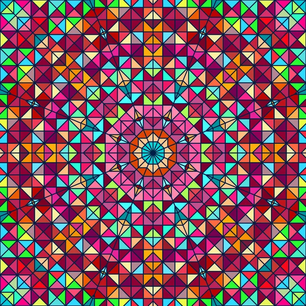 Анотація барвисті цифрових Декоративний квітка. геометричні контраст лінії зірка і синій рожевий червоний блакитний колір художнього задника — стокове фото
