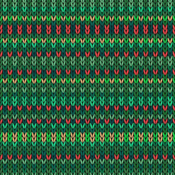 Stricknahtlos rot orange gelb grün weihnachtsfarben gestreiftes Muster — Stockfoto