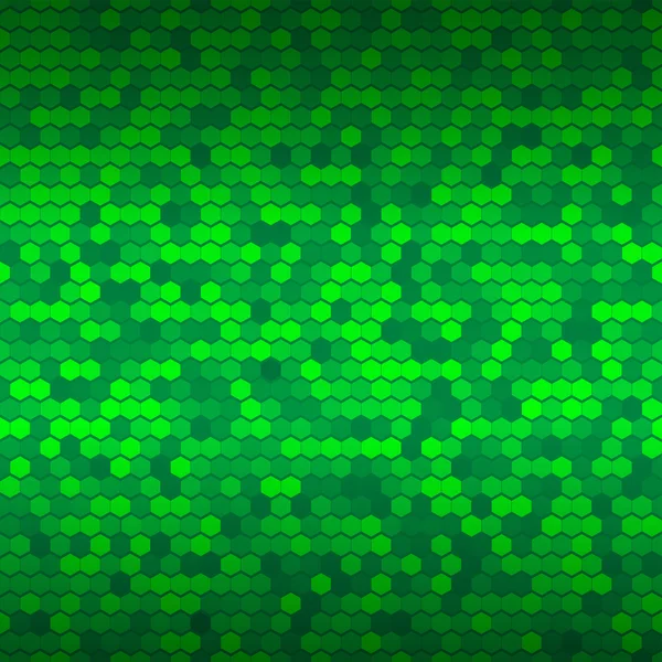 绿色六角背景。抽象几何无缝模式 — 图库照片