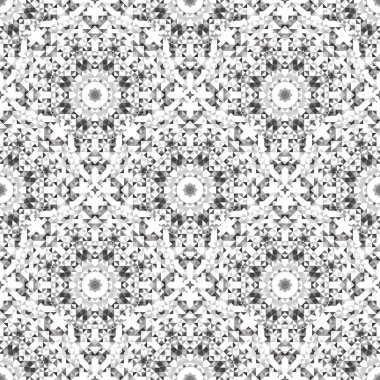 Soyut sorunsuz siyah ve beyaz renkli geometrik desen