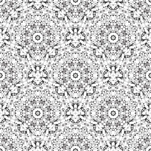 Абстрактний безшовний чорно-білий кольоровий геометричний візерунок — стокове фото
