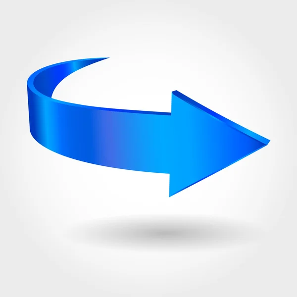 Blue arrow icon — Stock Photo, Image