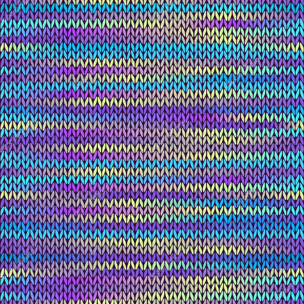 Modèle De Melange Tricoté Sans Couture Illustration