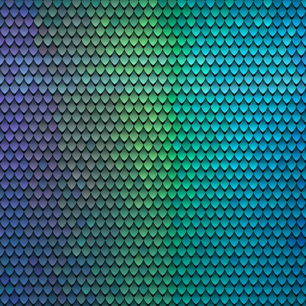 Patrón de escala abstracta. Azulejos de techo de fondo. Color squama textura — Vector de stock