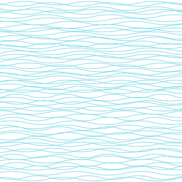 Wavy vector background. Light horizontal wave striped texture — Stock Vector