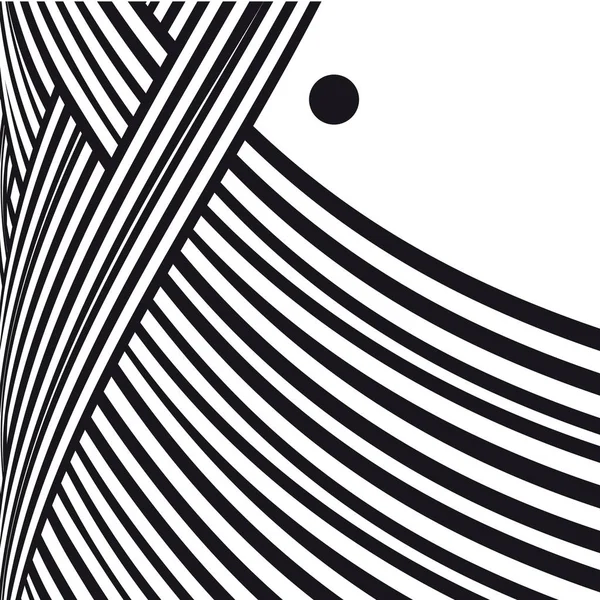 抽象背景。黑色和白色的曲线线路与消息帧. — 图库矢量图片