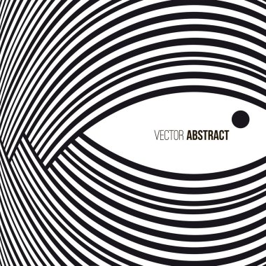 Arka plan. Siyah ve beyaz eğri çizgiler ile mesaj için çerçeve.