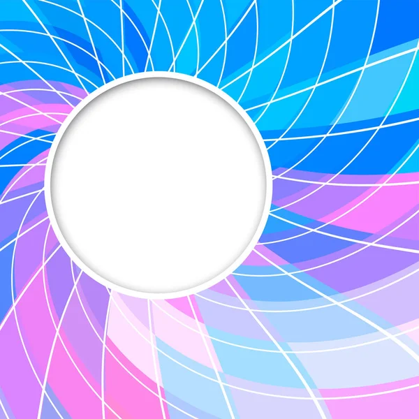 Fundo vetorial abstrato. Quadro redondo. Forma de círculo. Círculos de cor rosa azul —  Vetores de Stock