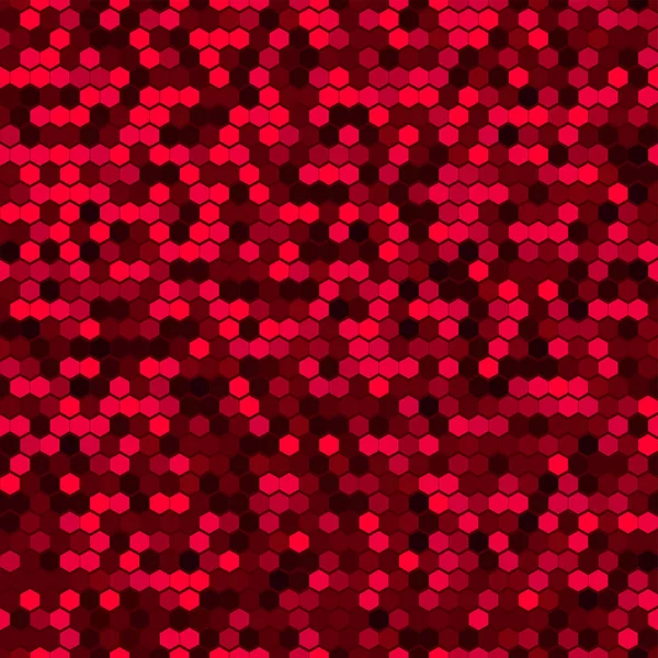 Red Hexagon Background (en inglés). Patrón sin costura abstracto . — Vector de stock